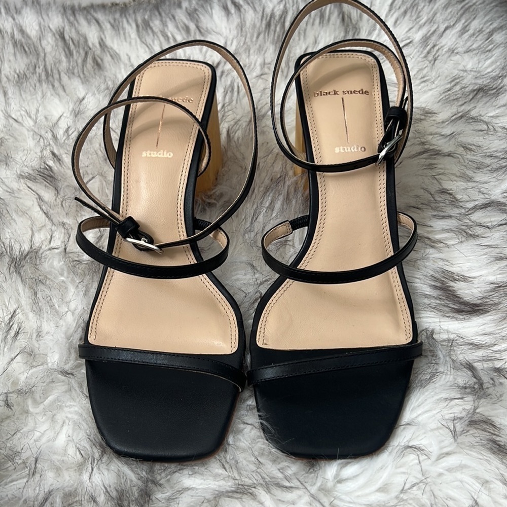 BLACK SUEDE STUDIO Verana Ankle Strap Sandal - Picture 7 of 12